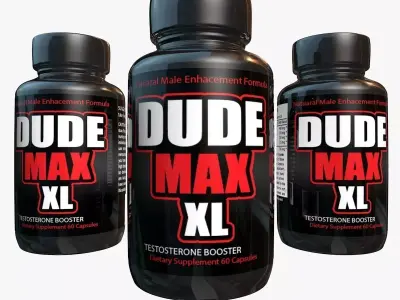 Dude Max Testosterone bottle 3D model