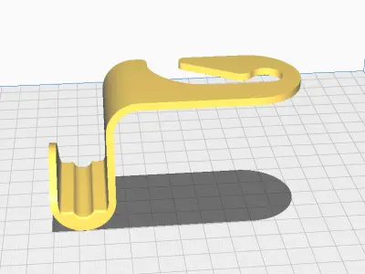 Car Headrest Hanger  3D Printer Digital Model  Easy Print STL 3D print model