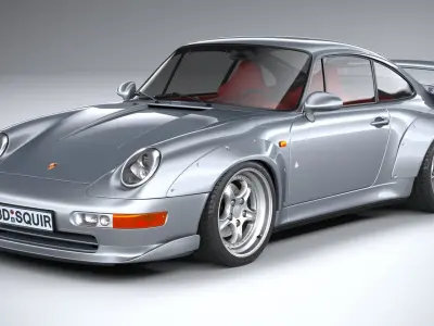 Porsche 911 GT2 993 1993 3D model