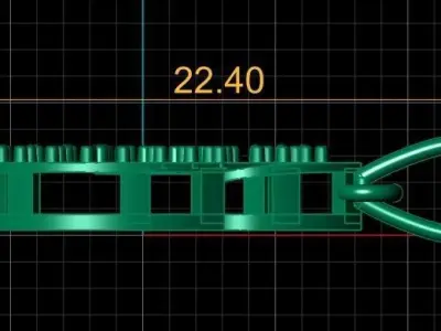 Luxury Diamond Earrings 3d Printable Model  3D print model