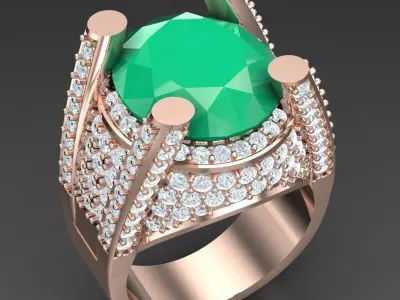 Luxury Men Rings Designs 6MR064 3D print model