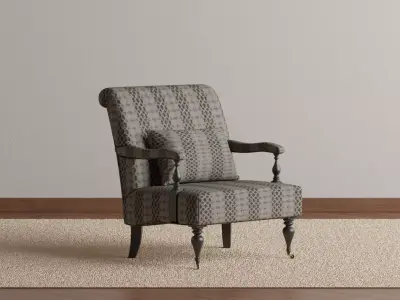 Clawfoot Armchair 3D model