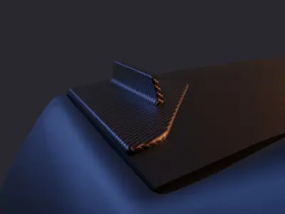 Mitsubishi EVO VOLTEX spoiler wing attachment pad 3D print model