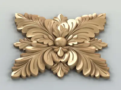 Square rosette 015 3D model