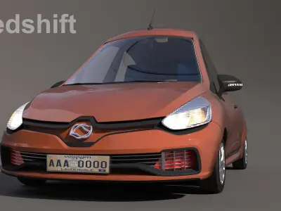 cartoon car 3D model