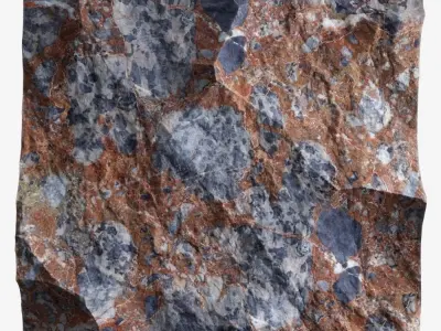484-RockPanel rock texture 3D model