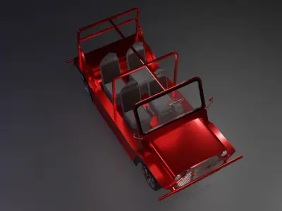 Moke Car Low-poly 3D model