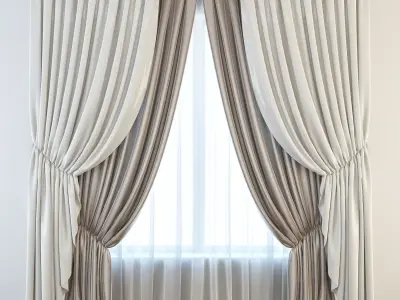 Set 13 Curtains 3D model