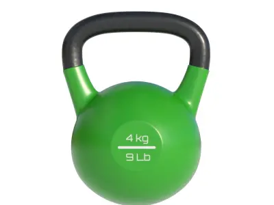 Kettle Bells 3 Colors Low-poly 3D model