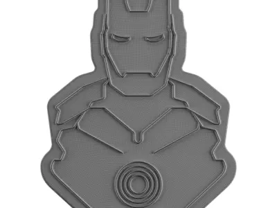 Iron Man Neon Sign 3D model