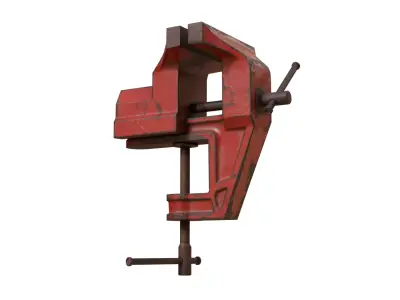 Table Vise Low-poly 3D model