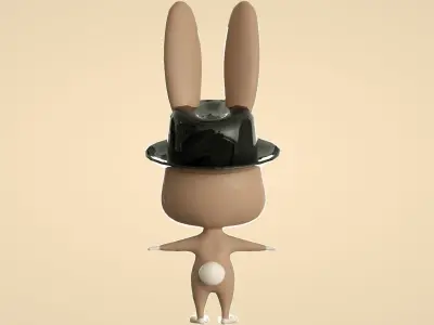 cartoon rabbit 3D model shop