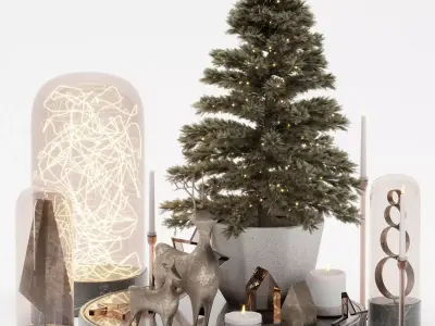 decorative set 09 3D model