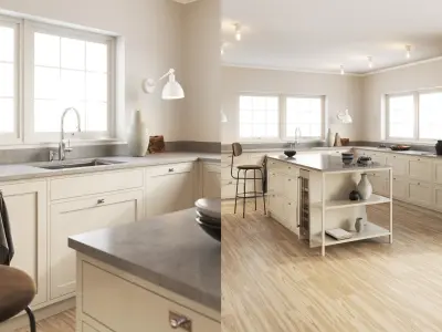 polypasta - Scandinavian Kitchen Scene 8K 3D model