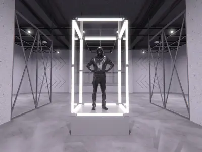 Transparent Booth Photo Opportunity 1 3D model