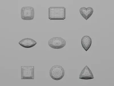 Diamond Collection Ideal Cut 3D model