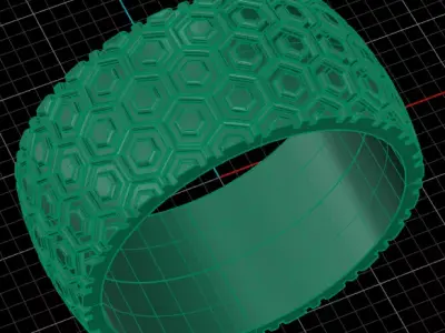 eternity gold ring free Free 3D print model