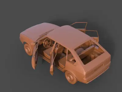 Moskvitch 2141 3D print model