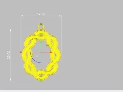 Auger Model Pendant or Necklace 3D print model