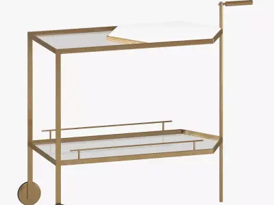 Bar Cart 3D model