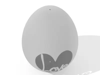 Egg Sculpture N002 3D print model