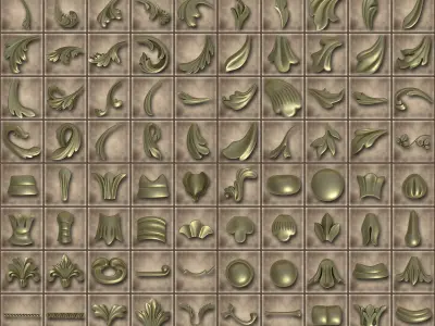 Ornamental Alphas Vol 01 Texture