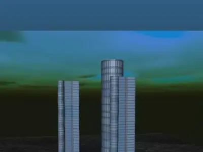 Renaissance Center Detroit  3D model