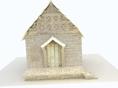 Tiny House Free low-poly 3D model