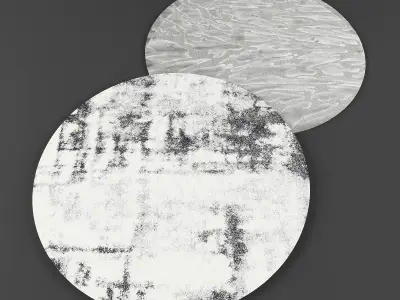 Round rugs01 3D model
