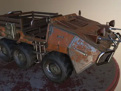 Thunder Transporter Low-poly 3D model