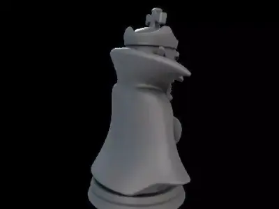 Vampire King Halloween Chess Piece 3D print model