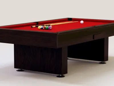 Pool Table 8foot 3D model