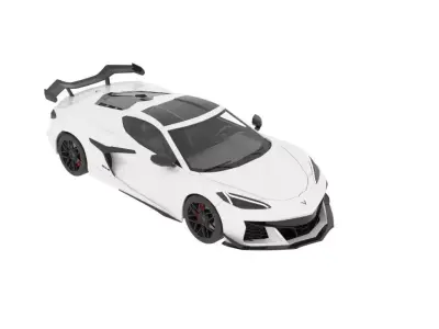Chevrolet Corvette Low-poly 3D model