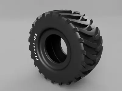 tyre monster truck car wheel 3D model