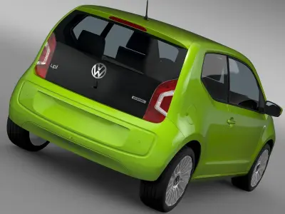 VW UP EcoFuel 3Door 2015 3D model