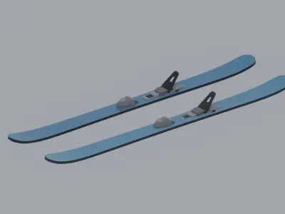 Skis model 3D model