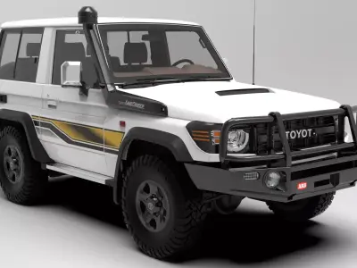 Toyota Land Cruiser J71 3door 3D model
