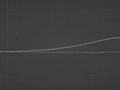 Lowpoly Railroad with Wood Model 3D 3D model