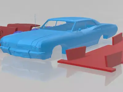 1965 Chevrolet Impala SS - Separate Parts Model 3D print model