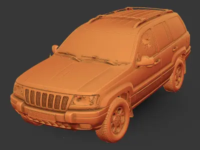 Grand Cherokee WJ RAW Scan 3D model