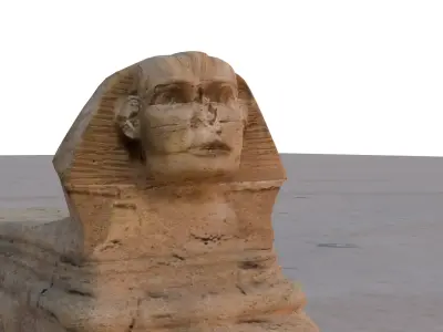 The pyramids of Giza and the Great Sphinx Giza Egypt 3D model