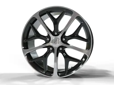 Honda Civic alloy wheel 3D print model