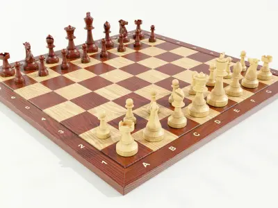 Chess Set 3D model