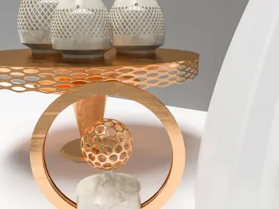 Decorative set 003 3D model purchase