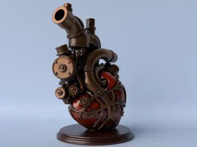 Engine Heart  For Car and Motorcycle Lover 3D print model