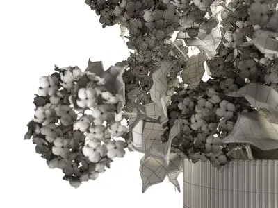 A bouquet of hydrangea 2 3D model