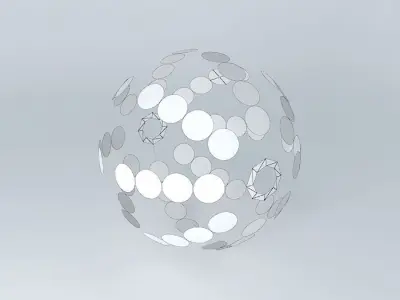 ODDBALL sphere with dots 3D model
