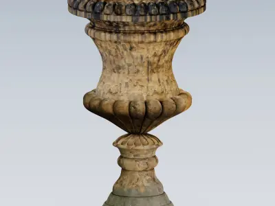 Garden urn planter03 3D model