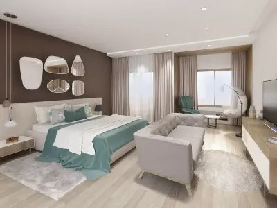 bedroom modern 3D model