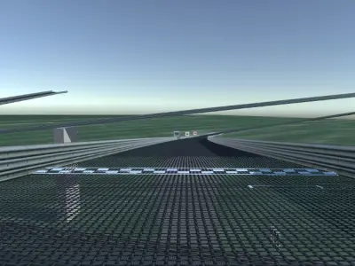 Sky Track  The Clover Leaf Low-poly 3D model